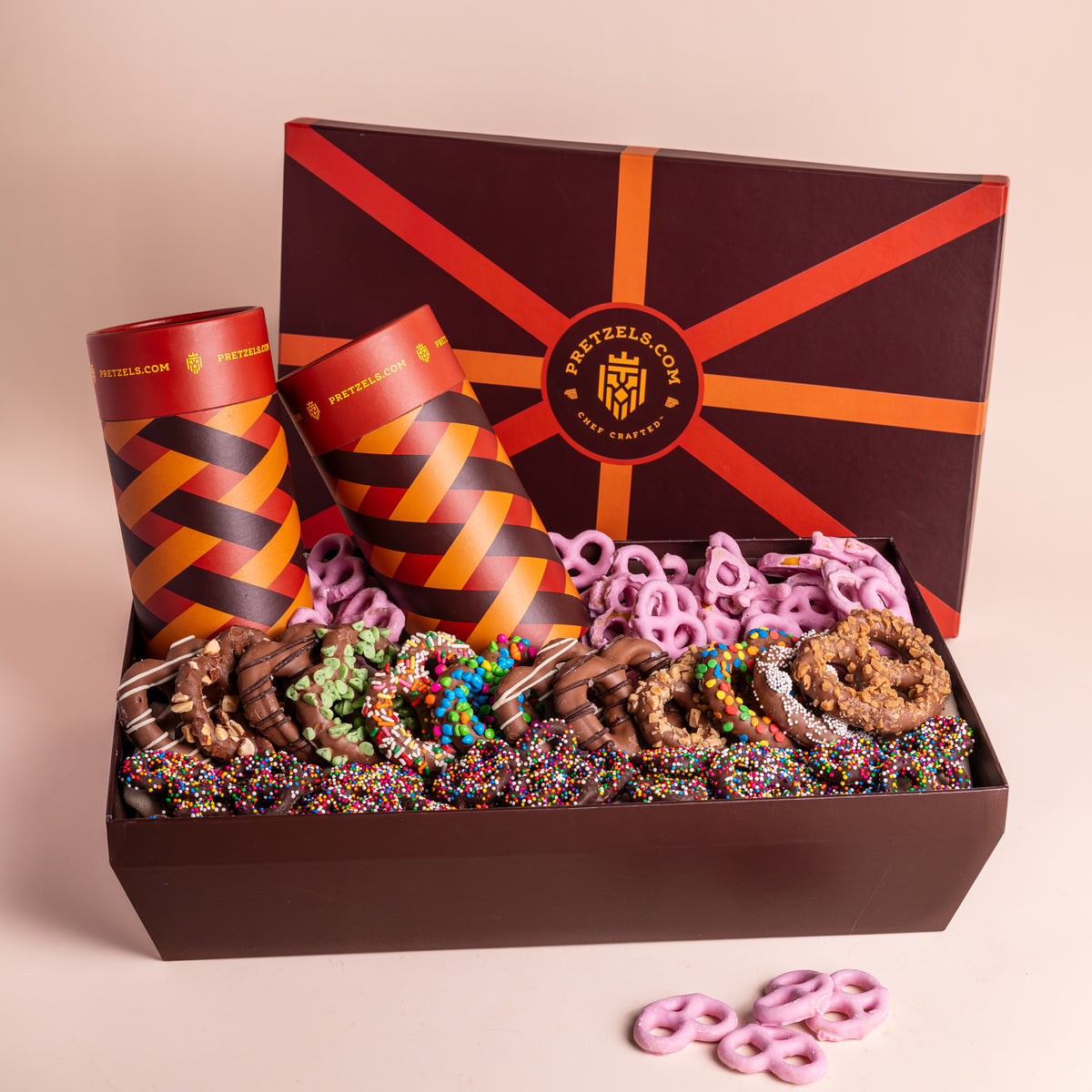 Ultimate Belgian Chocolate Pretzel Twist Basket