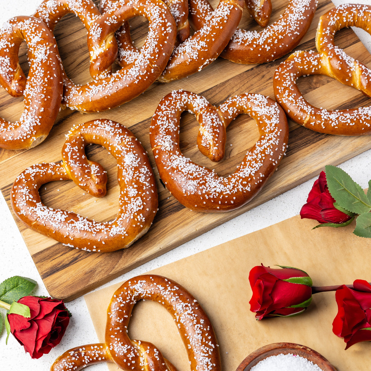 Heart Shaped Soft Pretzel Box