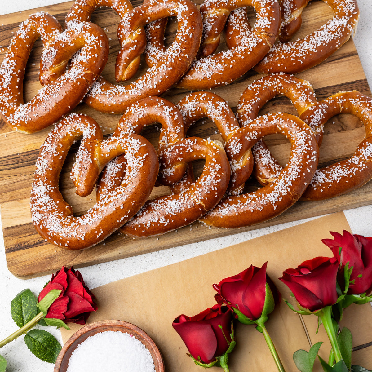 Heart Shaped Soft Pretzel Box